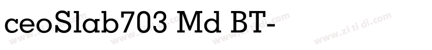 ceoSlab703 Md BT字体转换